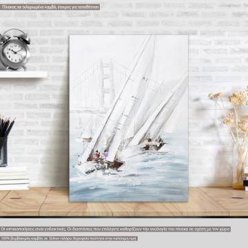 Canvas print White sails