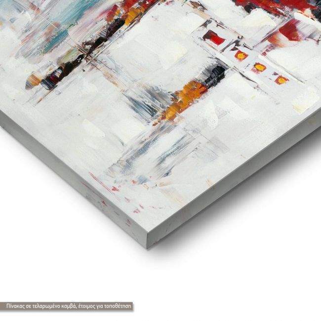 Πίνακας σε καμβά Hard color abstract, λεπτομέρεια