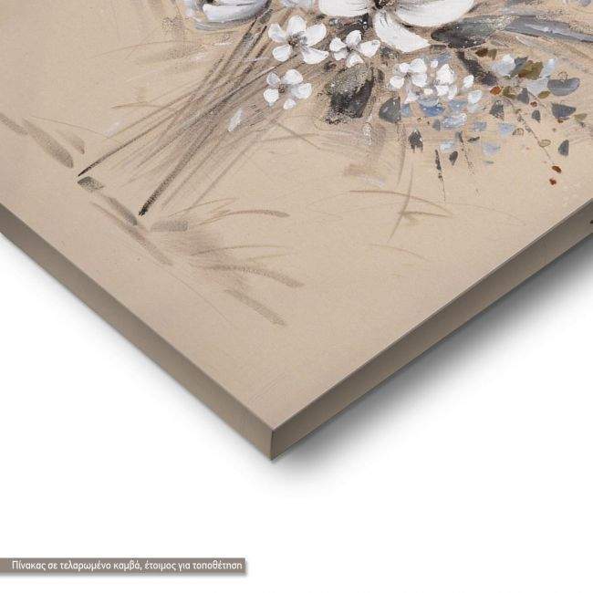 Πίνακας σε καμβά Flowers in sketch, λεπτομέρεια