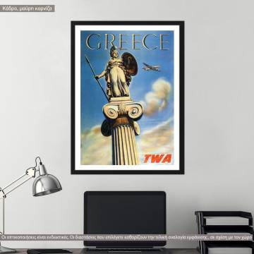 Greece by TWA, poster