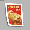Greece by TWA I, poster