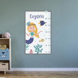 Wall stickers height measure little Mermaid