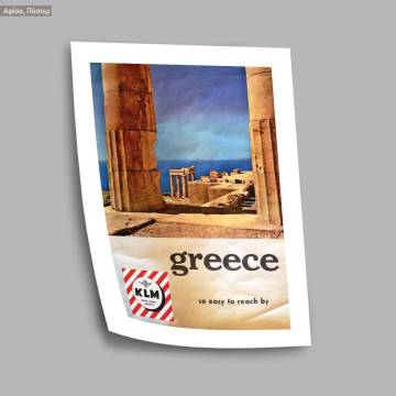 Greece by KLM, κάδρο, μαύρη κορνίζα  2