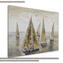 Canvas print Sailing in brown colors