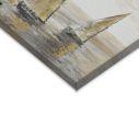 Canvas print Sailing in brown colors