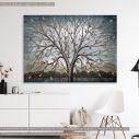 Πίνακας σε καμβά Mixed media tree I