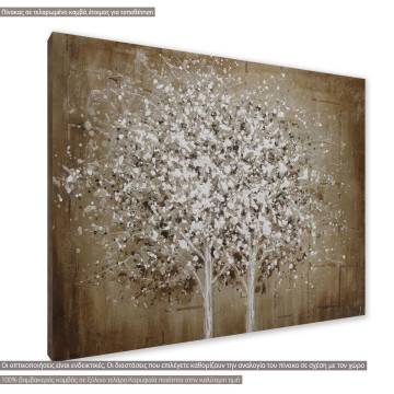 Canvas print Two trees one foliage Framed canvas View 1 2