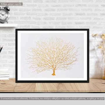 Gold coral I, poster