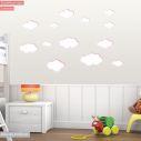 Kids wall stickers pink clouds various sizes