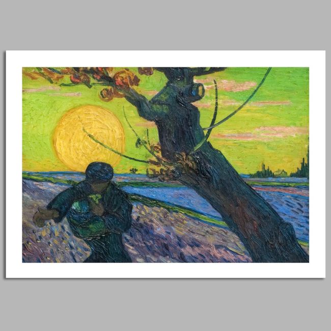 Canvas print The sower green Vincent van Gogh Poster (Frameless Papertex) View 15
