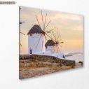 Canvas print Windmills in Chora,Mykonos