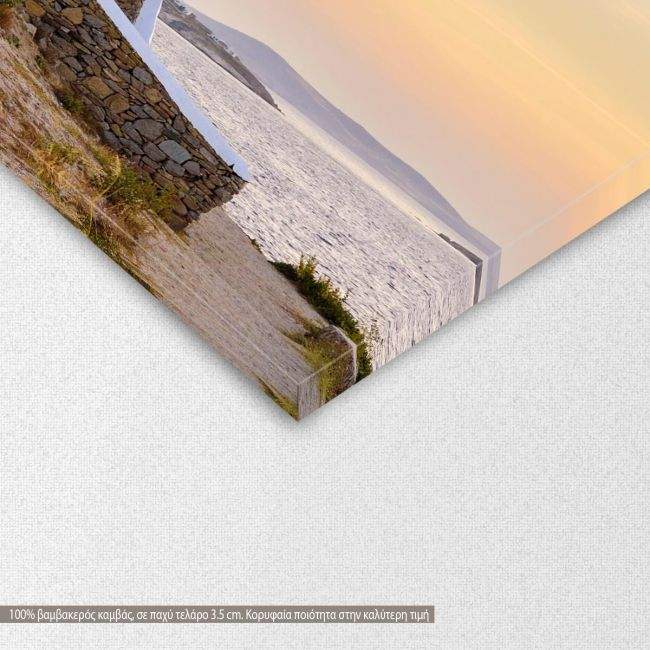 Canvas print Windmills in Chora,Mykonos