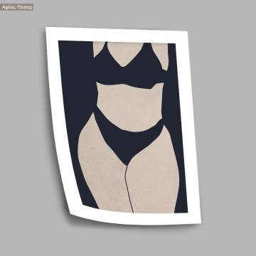 Female body, κάδρο, μαύρη κορνίζα 2