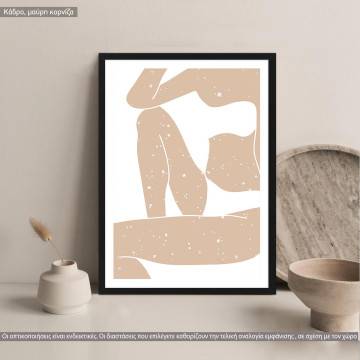 Abstract female body, poster