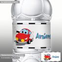Χαριτωμένο αυτοκίνητοαυτοκόλλητες ετικέτες για μπουκάλια αναψυκτικών ,νερού, με το όνομα που θέλετε Βινύλιο Αυτ/το