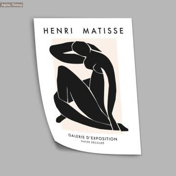 Exhibition Poster Nude, papier decoupe, Matisse,Poster 2