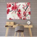 Canvas print Cherry blossom watercolor