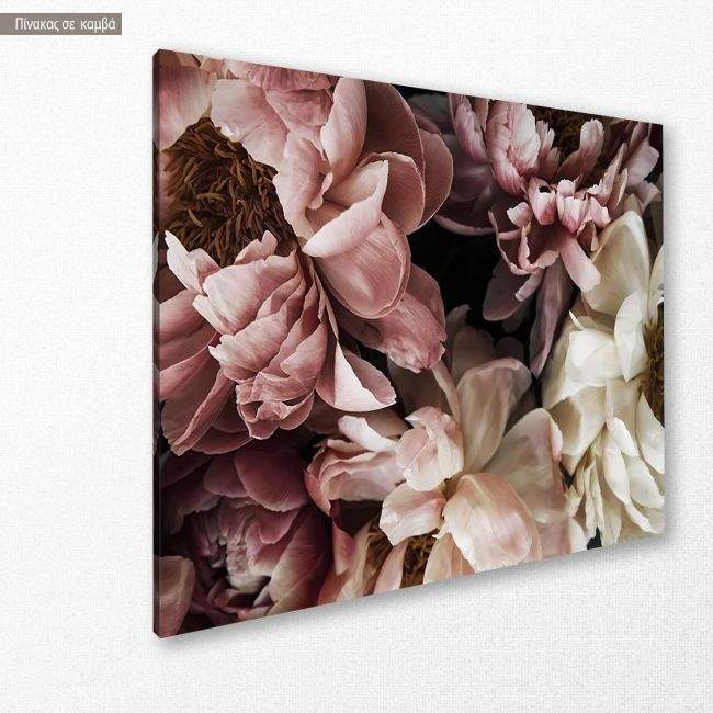 Πίνακας σε καμβά Flower wall I, κοντινό. Διαθέσιμο και σε κάδρο μαύρη κορνίζα, λευκή κορνίζα, ξύλινη κορνίζα, αφίσα, πόστερ