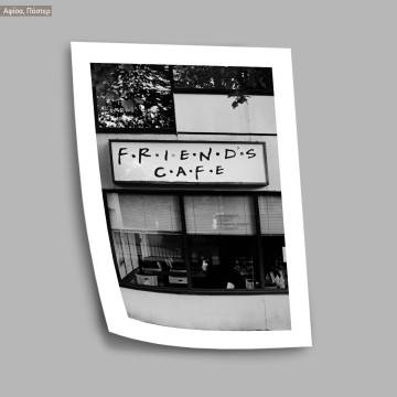 Φιλαράκια Friends Cafe, κάδρο, μαύρη κορνίζα  2