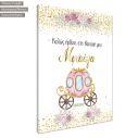 Canvas print baptism, Cinderella carriage pumpkin