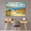 Πίνακας ζωγραφικής Chemin dans les bles a Pourville, Monet C, αντίγραφο σε καμβά
