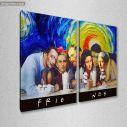Canvas print The Friends classical version, two panels