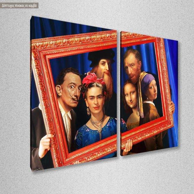 Canvas print Classical gathering portrait, two panels