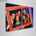 Canvas print Classical gathering portrait, two panels