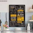 Pizza menu template, poster
