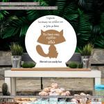 Wooden figure printed tour design rectangle