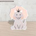 Ξύλινη φιγούρα εκτυπωμένη Cute dino III