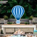 Wooden decorative figure Hot air balloon