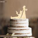 Νύφη και Αστυνομικός Cake topper τούρτας ξύλινο ή plexi
