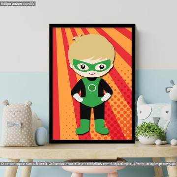 You are a super boy, κάδρο, μαύρη κορνίζα