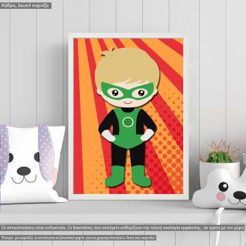 You are a super boy, κάδρο, μαύρη κορνίζα 2