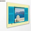 Canvas print Details of Santorini
