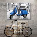 Canvas print, Italian retro vespa