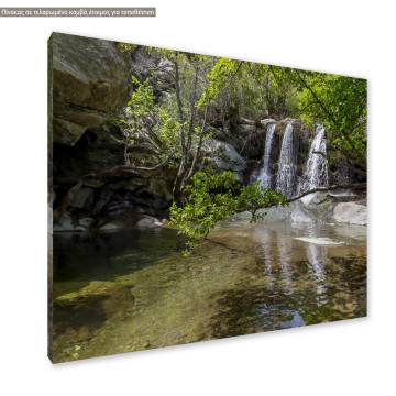 Canvas print Waterfalls Pytharas Andros Framed canvas View 1 2
