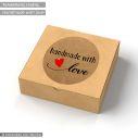 Sticker label Hand made with love II
