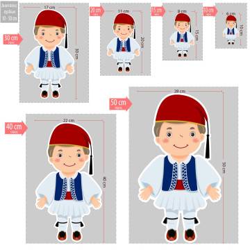 Wooden figure printed Tsolias 2