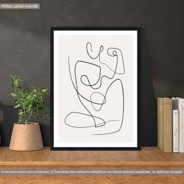 Form in lines, κάδρο, μαύρη κορνίζα