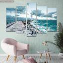 Canvas print Love is the path, five panels