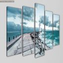Canvas print Love is the path, five panels