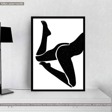 Lower body human form, poster