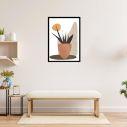 Boho abstract plant, αφίσα, πόστερ, διαθέσιμη και σε πίνακα σε καμβά, κάδρο μαύρη κορνίζα, λευκή κορνίζα, ξύλινη κορνίζα