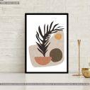 Boho abstract plant I, poster