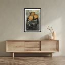 Oranges in a bowl, poster