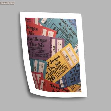 Ticket memories, κάδρο, μαύρη κορνίζα 2