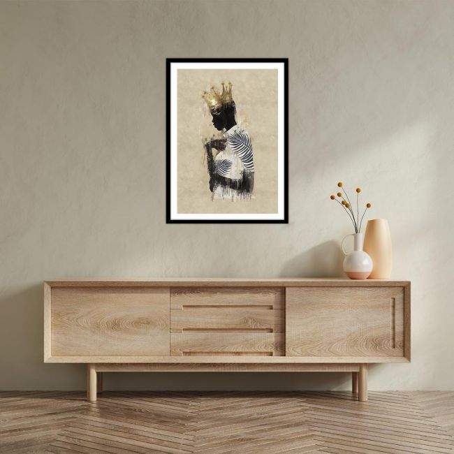 The black king, αφίσα, πόστερ, διαθέσιμη και σε πίνακα σε καμβά, κάδρο μαύρη κορνίζα, λευκή κορνίζα, ξύλινη κορνίζα