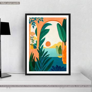 Tropical evening, poster
